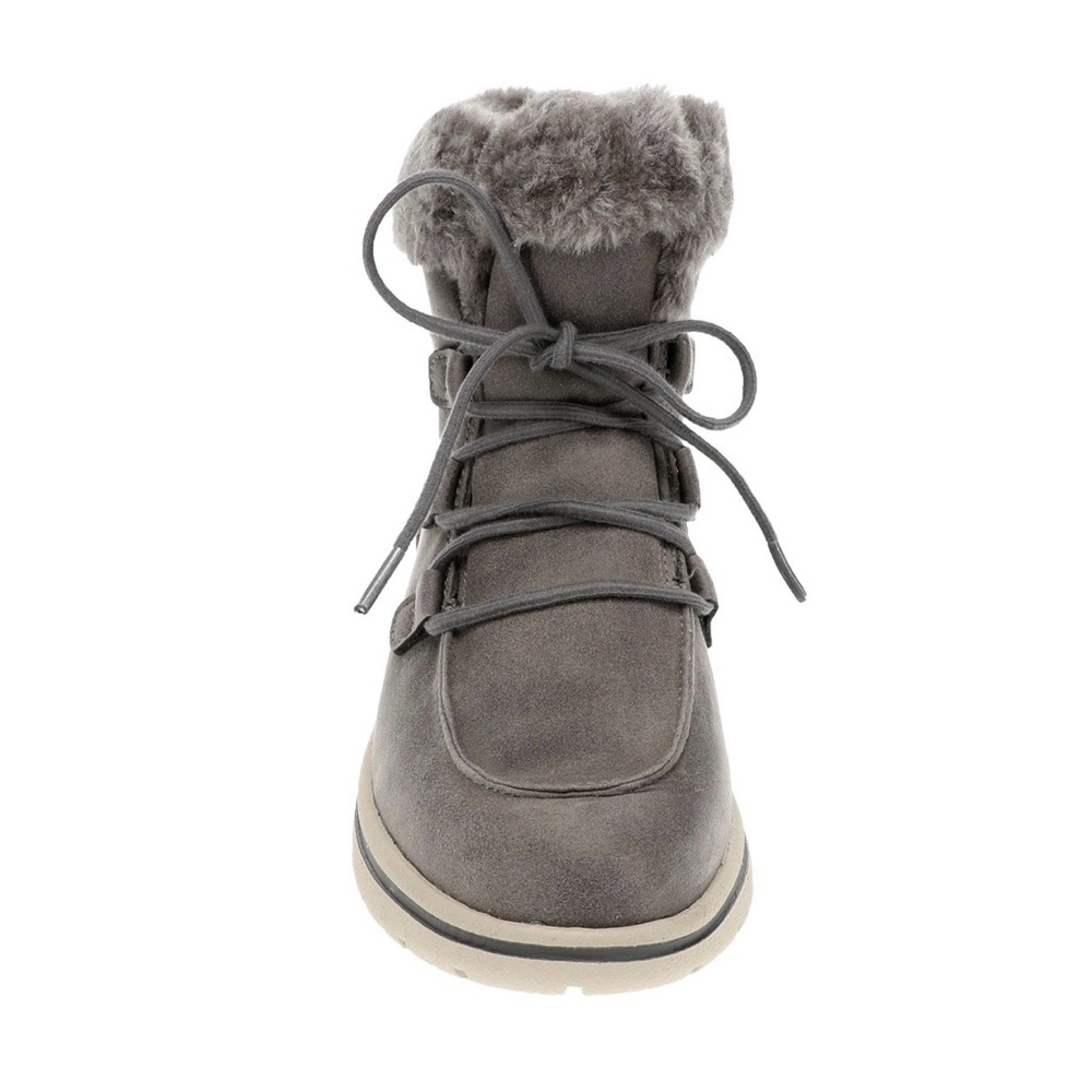 Gray Fur-Lined Cliffs Boots size 9w